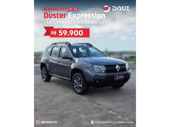 RENAULT DUSTER 1.6 EXPRESSION 4X2 16V FLEX 4P MANUAL RENAULT DUSTER 1.6 EXPRESSION 4X2 16V FLEX 4P MANUAL